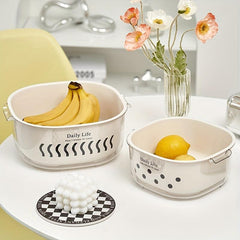 2-in-1 Drainage Basket and Washing Bowl for Fruits and Vegetables