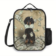 3D Animal Printed Lunch Bag Funny Pattern Insulated Tote Waterproof Organizer