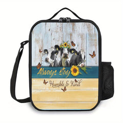 3D Animal Printed Lunch Bag Funny Pattern Insulated Tote Waterproof Organizer