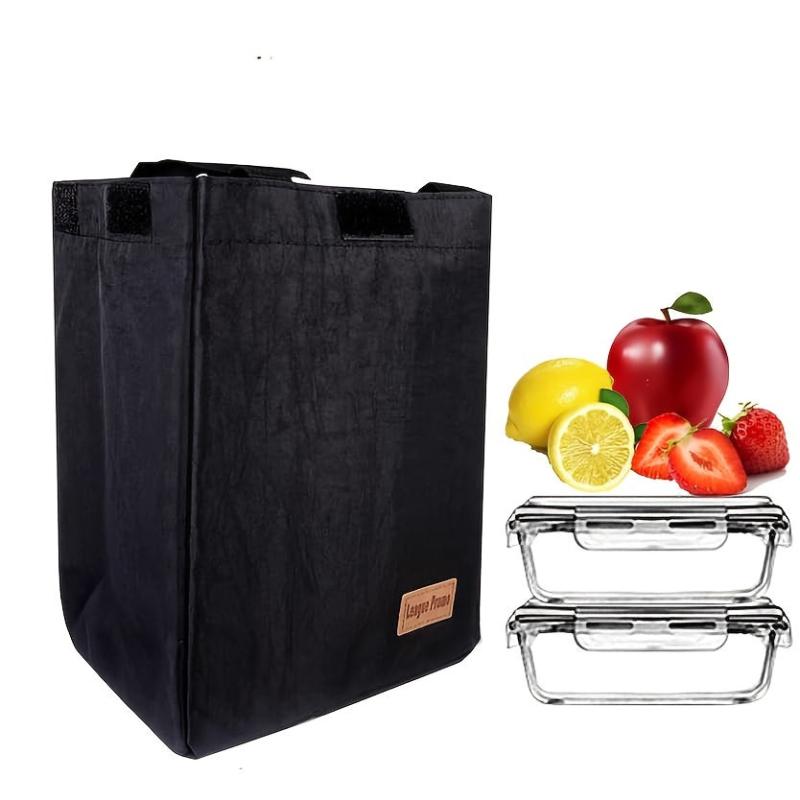 Large Insulated Lunch Bag Waterproof Reusable Picnic Tote Adult Lunch Box