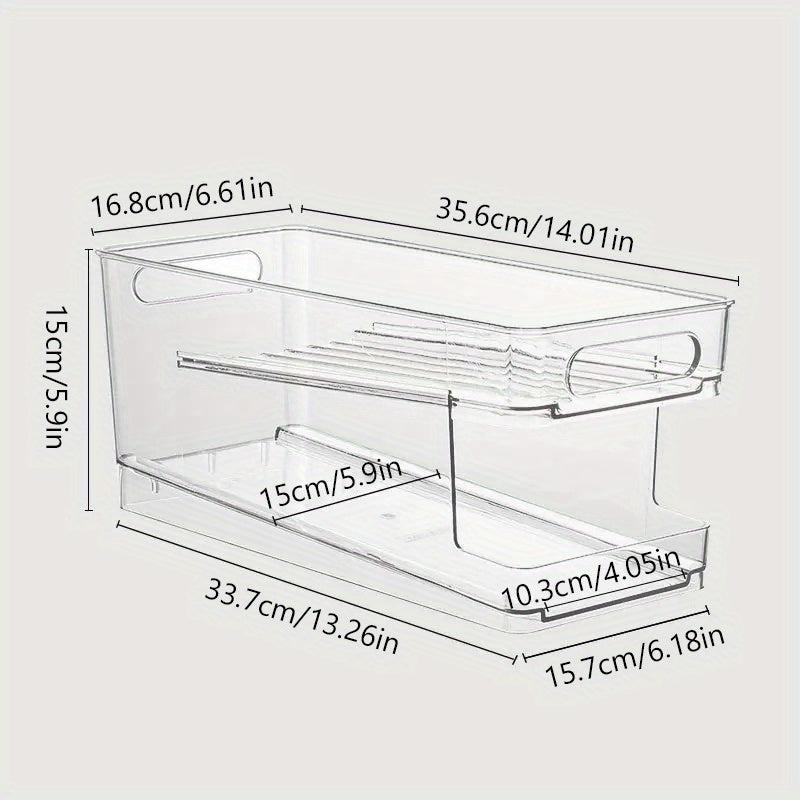 Soda Can Dispenser Beverage Rack for Fridge Freezer Pantry Kitchen Counter
