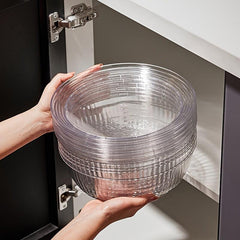 1pc Stackable Separated Serving Cover Transparent Visual Meal Dust Cover
