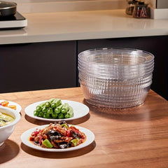 1pc Stackable Separated Serving Cover Transparent Visual Meal Dust Cover