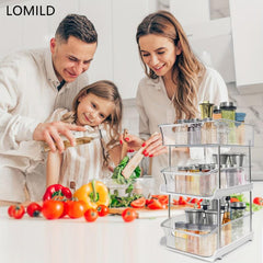 3 Tier Storage Rack Square Storage Box Lazy Person Organizer