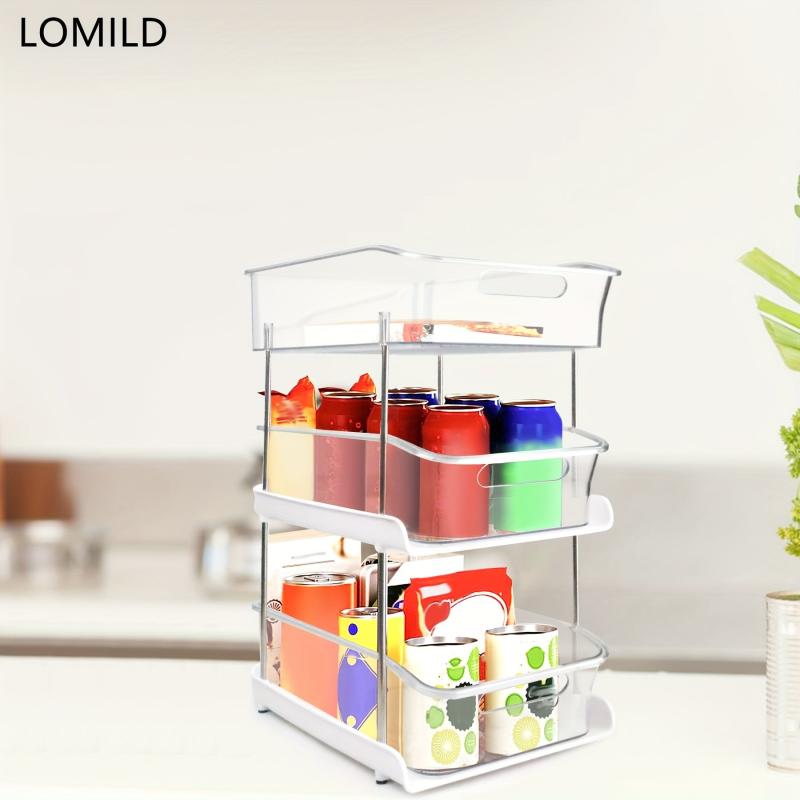 3 Tier Storage Rack Square Storage Box Lazy Person Organizer
