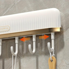 Wall Mounted Punching Hook Shelf Kitchen Cutlery Holder