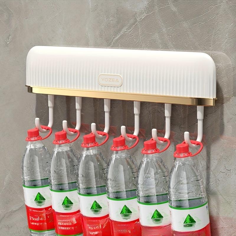 Wall Mounted Punching Hook Shelf Kitchen Cutlery Holder