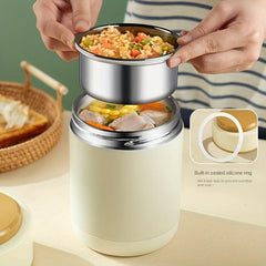 SUS304 Stainless Steel 2-layer Insulated Lunch Box Small Capacity