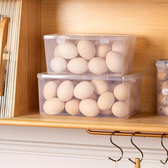Rectangle Egg Storage Box Leak Proof Plastic Reusable Box Hand Wash