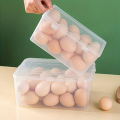 Rectangle Egg Storage Box Leak Proof Plastic Reusable Box Hand Wash