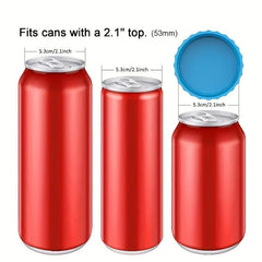 6pcs Plastic Can Lids Leak-proof Beverage Sealing Caps