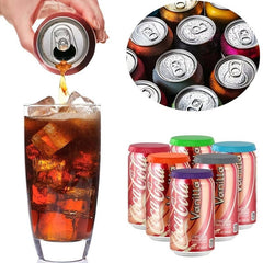 6pcs Plastic Can Lids Leak-proof Beverage Sealing Caps