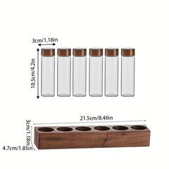 6-Hole Coffee Bean Sorting Test Tube Display Rack
