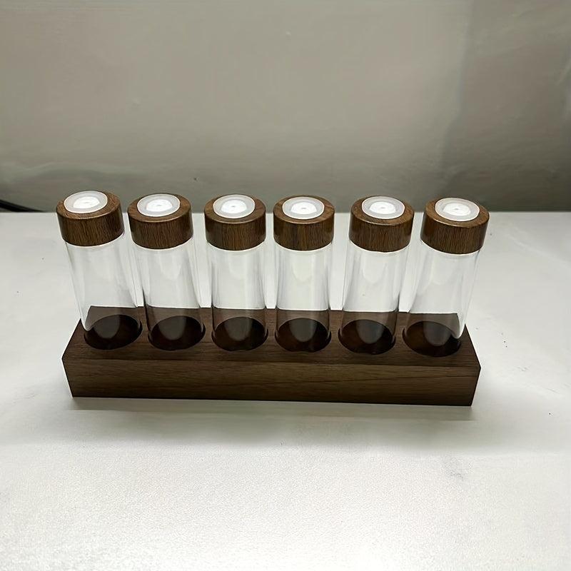 6-Hole Coffee Bean Sorting Test Tube Display Rack