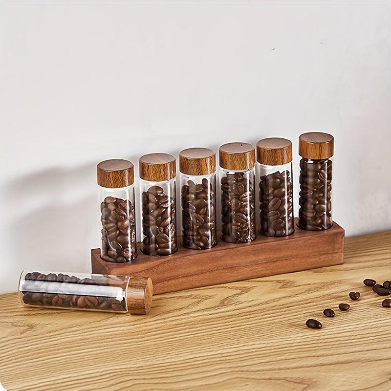 6-Hole Coffee Bean Sorting Test Tube Display Rack
