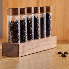 6-Hole Coffee Bean Sorting Test Tube Display Rack