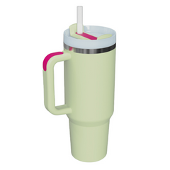 40oz Vacuum Flask With Straw And Handle Stainless Steel Tumbler