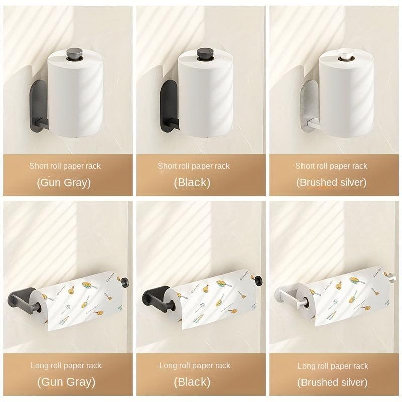Wrought Iron Paper Towel Holder for Kitchen Cabinet, Under Shelf Storage Rack
