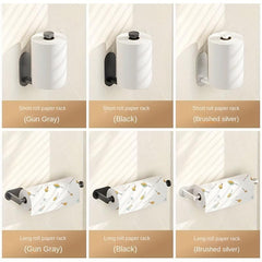 Wrought Iron Paper Towel Holder for Kitchen Cabinet, Under Shelf Storage Rack