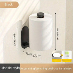 Wrought Iron Paper Towel Holder for Kitchen Cabinet, Under Shelf Storage Rack