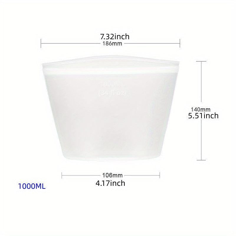 Leakproof Silicone Food Storage Bag Reusable Fresh-keeping Organizer