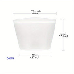 Leakproof Silicone Food Storage Bag Reusable Fresh-keeping Organizer