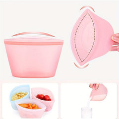 Leakproof Silicone Food Storage Bag Reusable Fresh-keeping Organizer