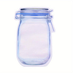 15pcs Mason Jar Zipper Bags Reusable Food Storage Pouch