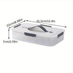 1pc Leak Proof Egg Storage Box Hand Wash, Multipurpose Reusable Egg Container