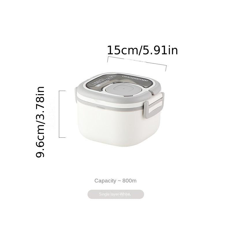 Large Capacity Lunch Box with Cutlery, Compartment, Microwave Safe Bento Box