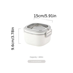 Large Capacity Lunch Box with Cutlery, Compartment, Microwave Safe Bento Box