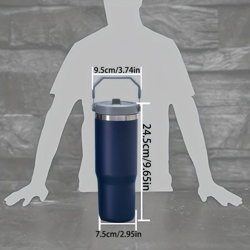 30oz Insulated Cup Non 304 Stainless Steel Lid Handle Car Cup Ice Tyrant Cup