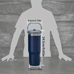 30oz Insulated Cup Non 304 Stainless Steel Lid Handle Car Cup Ice Tyrant Cup
