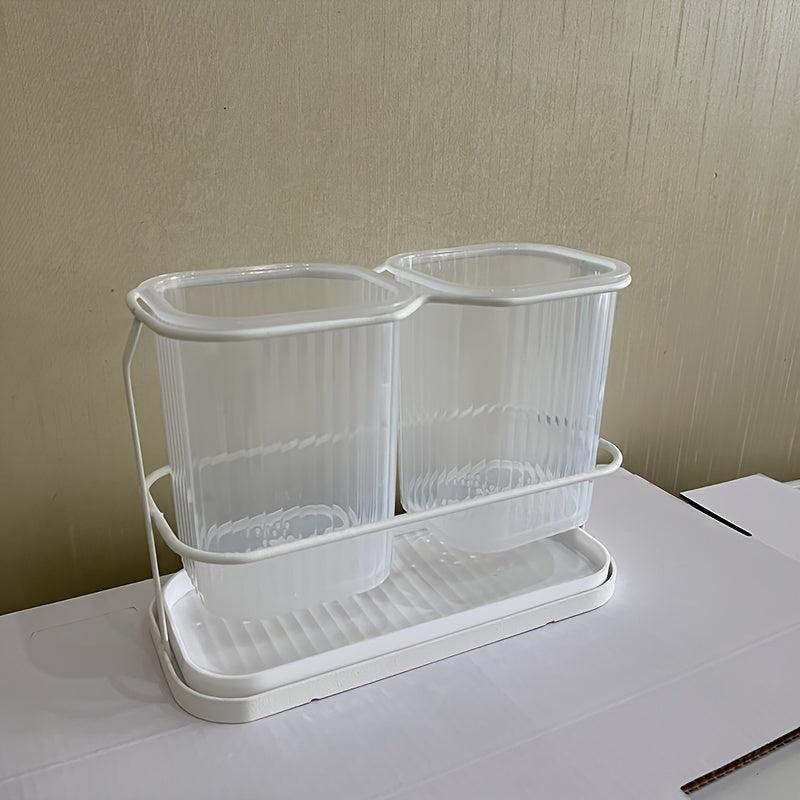 Chopstick Drain Tube Storage Holder Stainless Steel Cutlery Holder