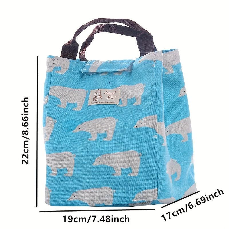 Flamingo Print Insulated Lunch Bag Office Work School Leakproof