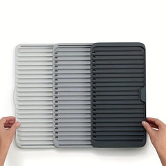 1pc Folding Kitchen Shelf Removable Expandable Adjustable Drainage Mat