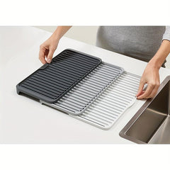 1pc Folding Kitchen Shelf Removable Expandable Adjustable Drainage Mat