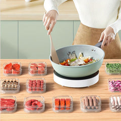 6pcs 350ml Fresh Keeping Box Refrigerator Crisper Set