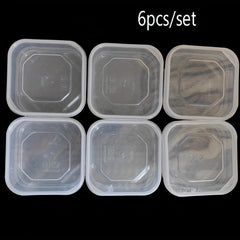 6pcs 350ml Fresh Keeping Box Refrigerator Crisper Set