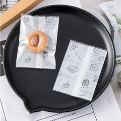 100pcs Clear Candy Bags Cookie Packing Bags Thickened Frosted Party Favor Bags