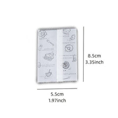 100pcs Clear Candy Bags Cookie Packing Bags Thickened Frosted Party Favor Bags