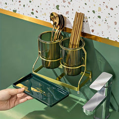 Chopstick Holder Dinnerware Drain Rack Fork Spoon Stand Tableware Shelf