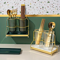 Chopstick Holder Dinnerware Drain Rack Fork Spoon Stand Tableware Shelf