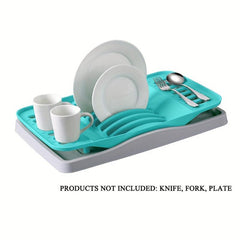 Creative Plastic Cutlery Plate Bowl Storage Rack Dish Holder Kitchen Accessories