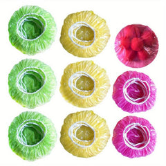 60pcs Reusable Elastic Food Bowl Storage Covers - Stretchable Translucent