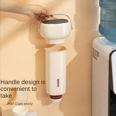 Automatic Cup Dispenser Disposable Cup Holder Storing Kitchen Supplies