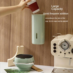 Automatic Cup Dispenser Disposable Cup Holder Storing Kitchen Supplies