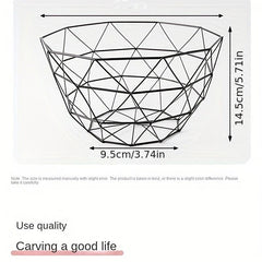 Nordic Style Wrought Iron Fruit Plate Storage Basket