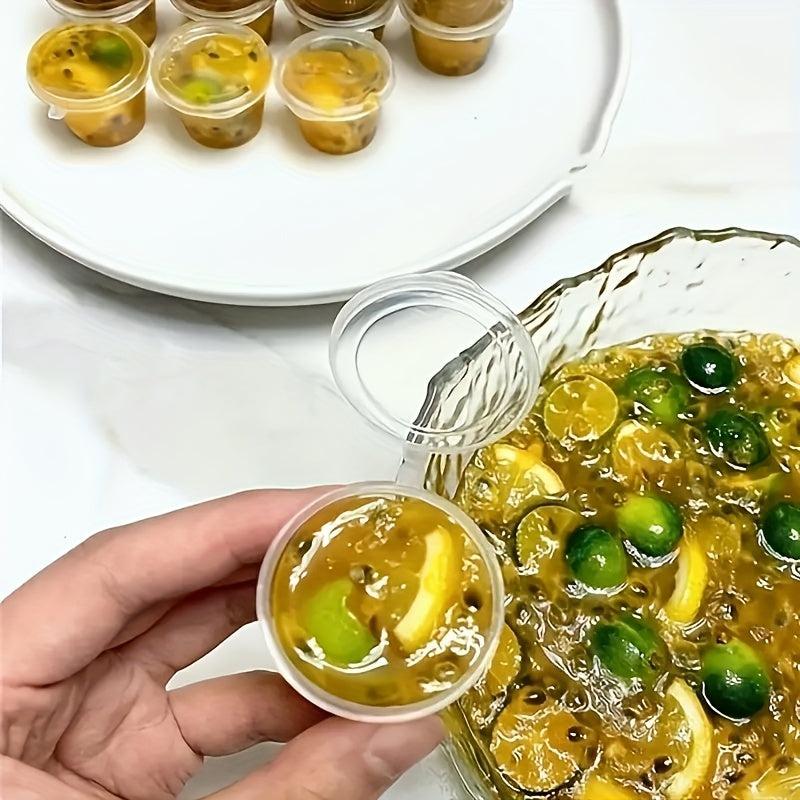 50pcs Disposable Passion Fruit Packaging Boxes - Multifunctional Seasoning & Fre