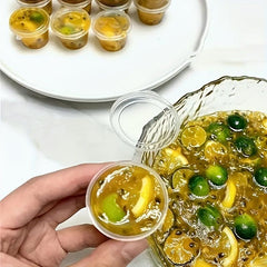 50pcs Disposable Passion Fruit Packaging Boxes - Multifunctional Seasoning & Fre
